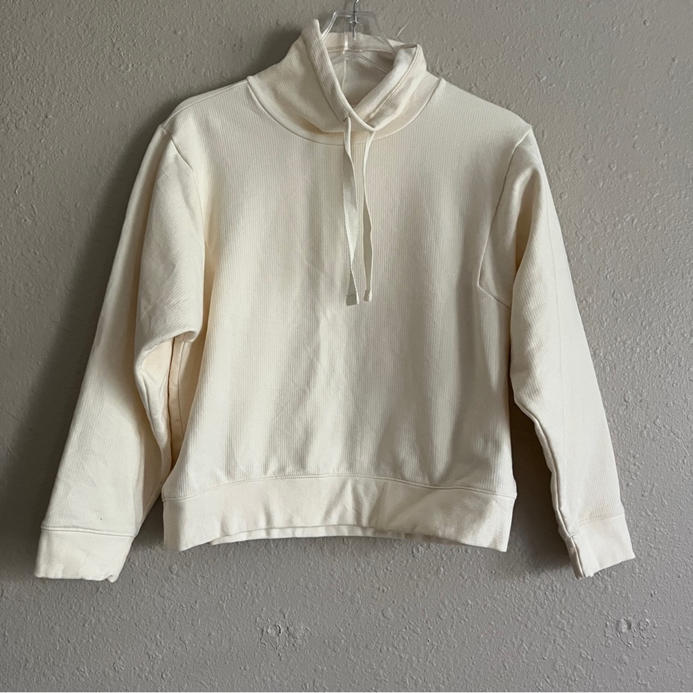 Madewell funnel neck ribbed sweater‎